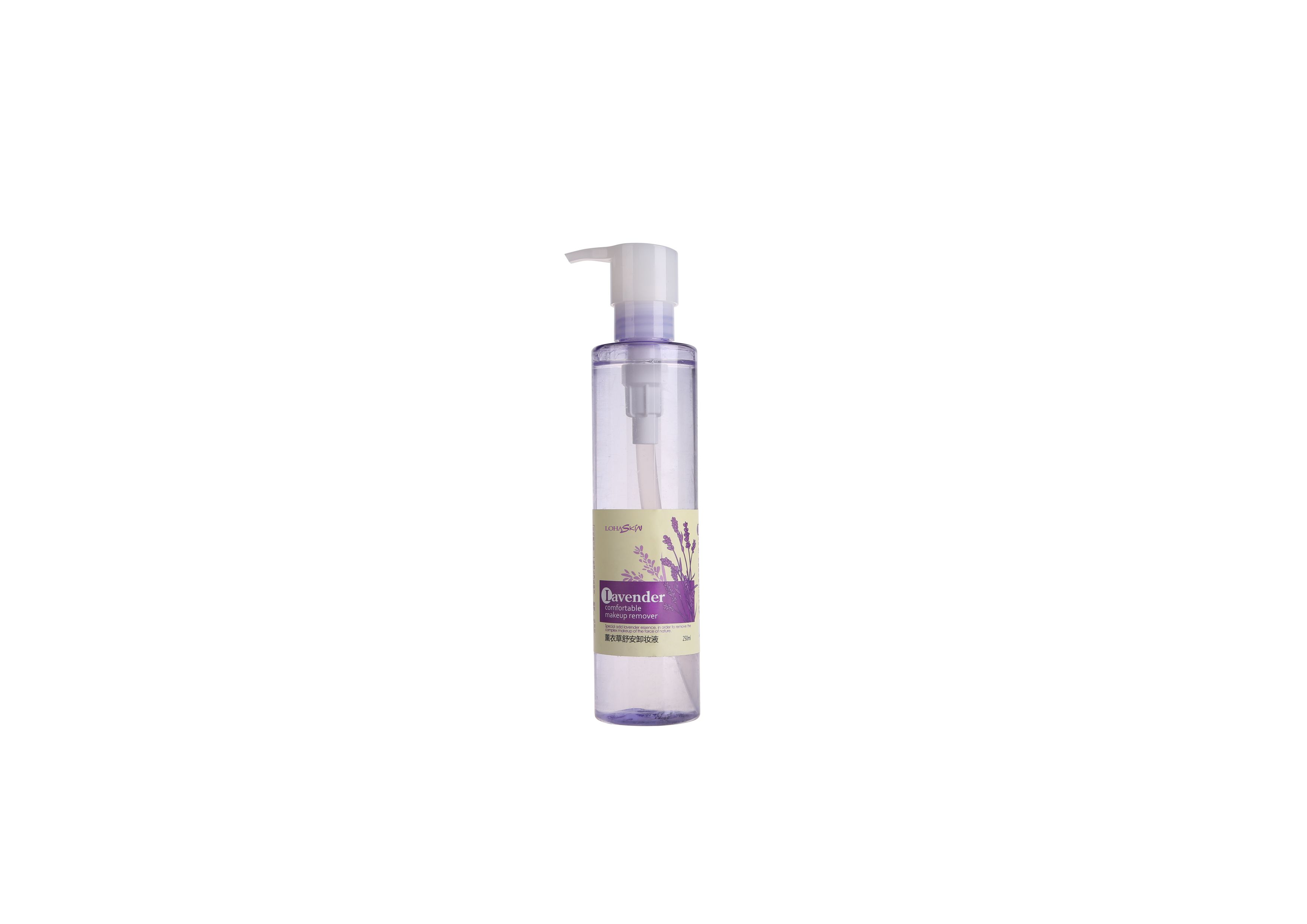 Lavender discharge makeup fluid